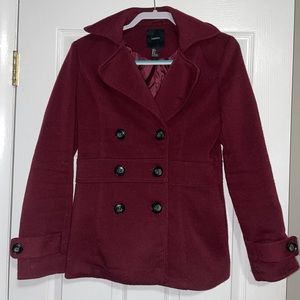 Forever 21 Maroon Coat